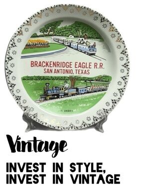 Collectors Plate BRACKENRIDGE EAGLE R.R. VINTAGE Collectors Plate